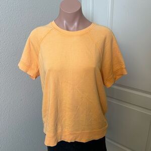 Athleta Peach Short Sleeve Tee Athletic Top Sz M